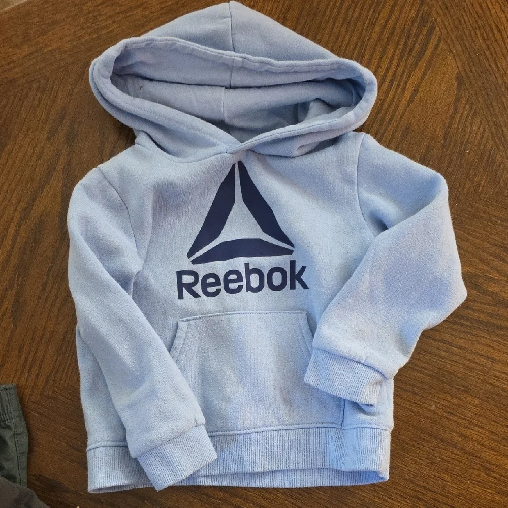 Carter's Blue and Cream Hoodie with Navy Vest